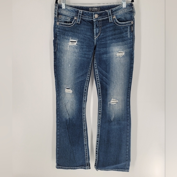 Silver Pioneer Jeans Size 31 Low Rise New - Picture 1 of 5